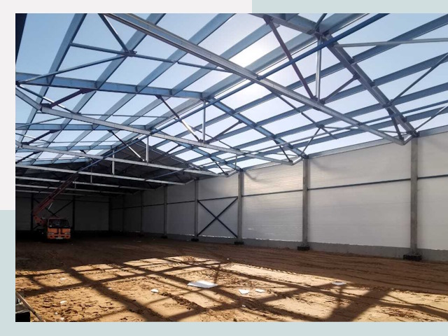 Строительство сенохранилищ в Мценске