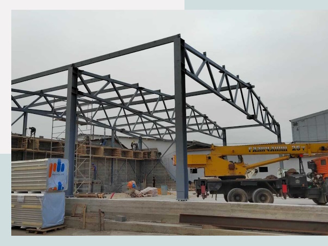 Строительство цехов в Мценске