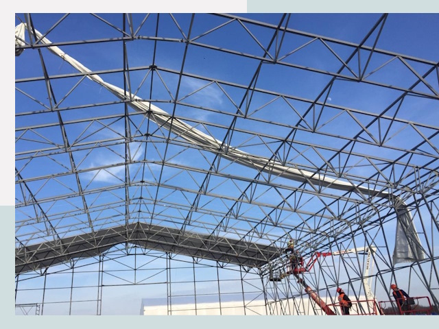 Шатровые ангары от 608 руб. в Мценске и Орловской области