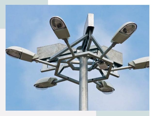 Монтаж осветительных мачт в Мценске