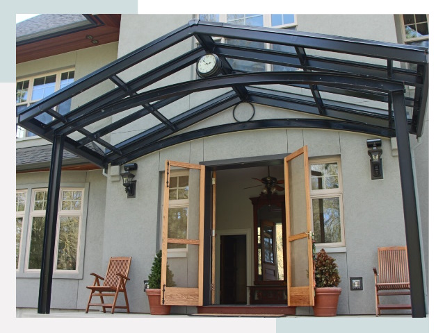 Козырьки металлические в Мценске