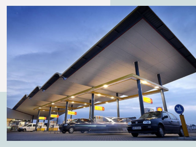 Навесы для АЗС в Мценск от 608 руб. - Защита и комфорт