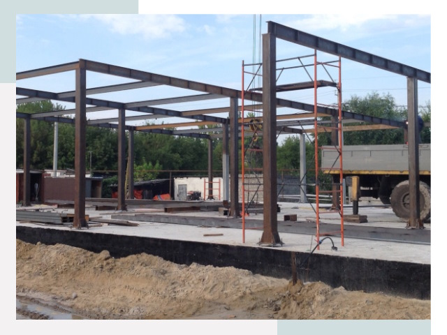 Фундамент для ангаров в Мценске